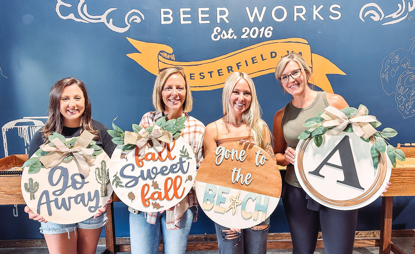 Carrot or Door Hanger Workshop - Crazy Rooster Brewing Company - 4/12 - Noon